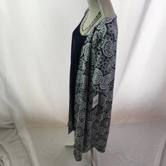 Perceptions Short Sleeve Print Faux-Jacket Dress - Picture 10 of 16